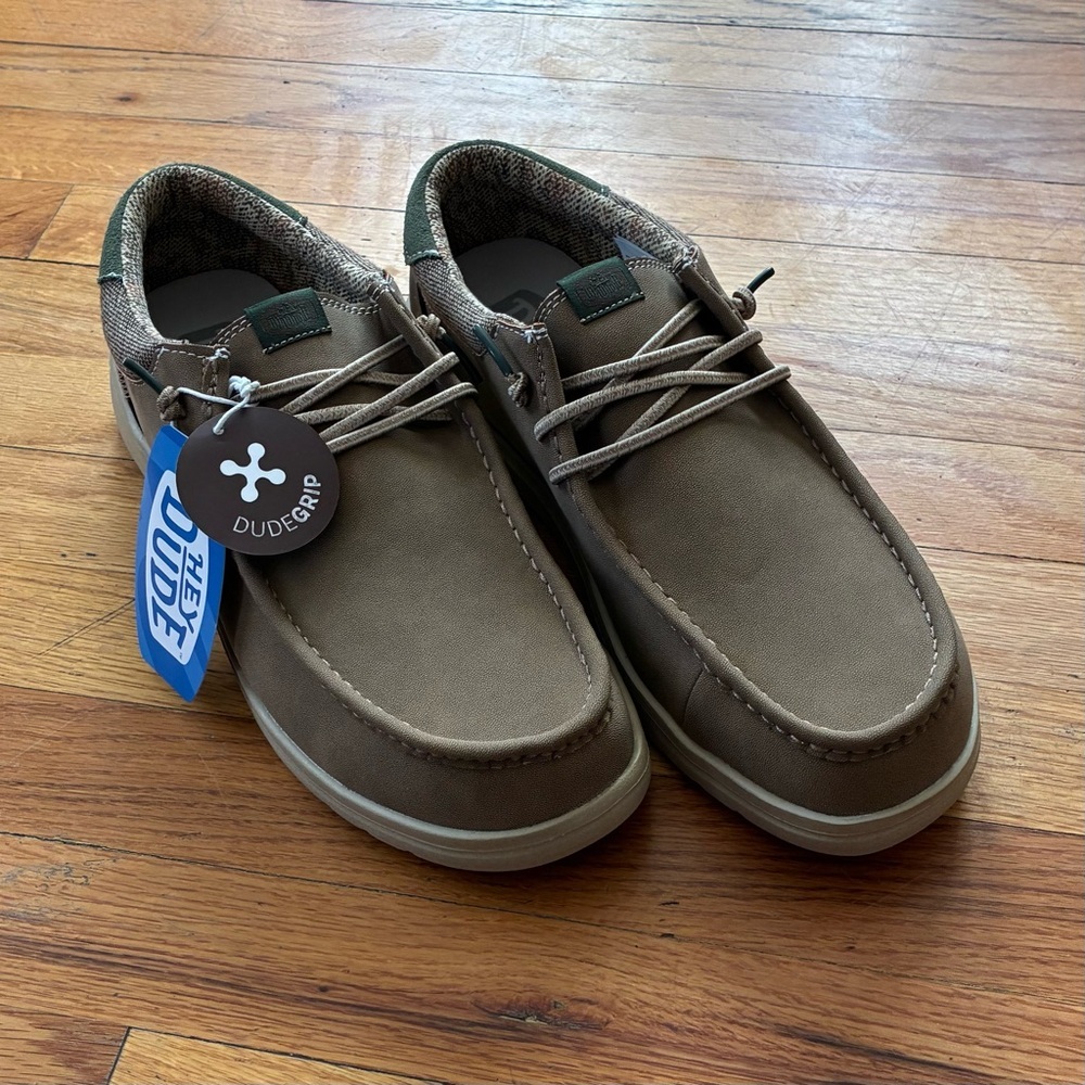 HEYDUDE Men’s Paul Slip-On Shoes - Nut (NIB)
